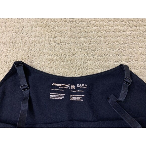 Shapermint Scoop Neck Black Smoothing Slimming Basic Cami Tank Top Sz 3XL - Picture 4 of 7